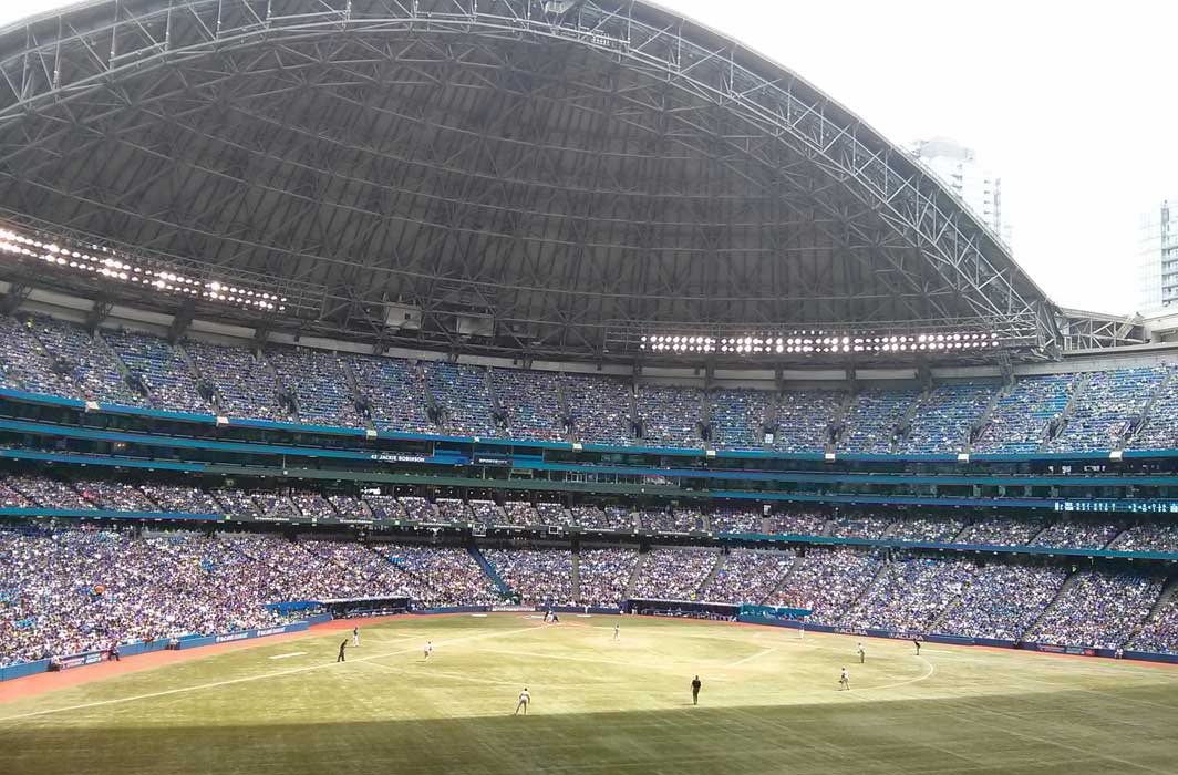 The view from the Peanut/Nut Reduced Zone in the Rogers Centre