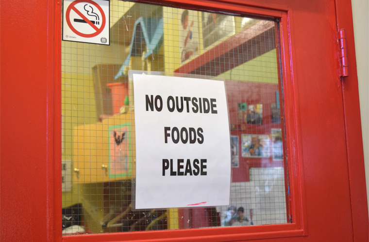 no-outside-food