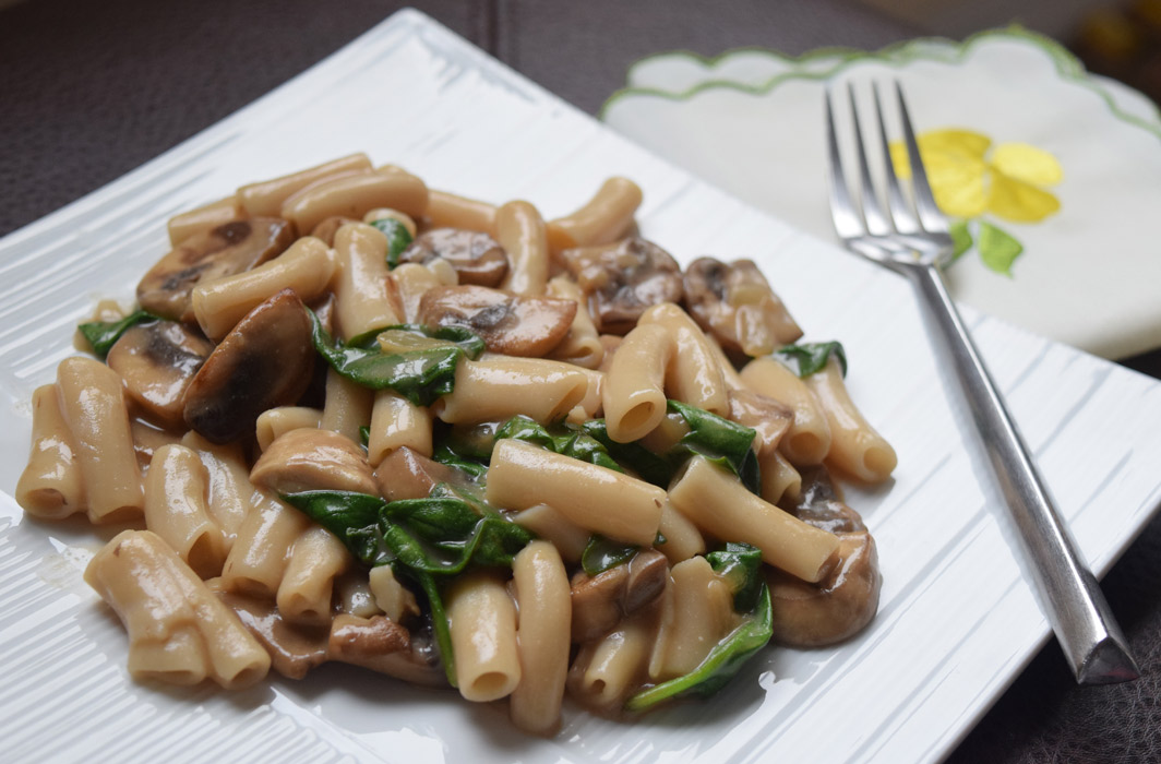 Vegan GlutenFree Mushroom and Spinach Stroganoff HypeFoodie